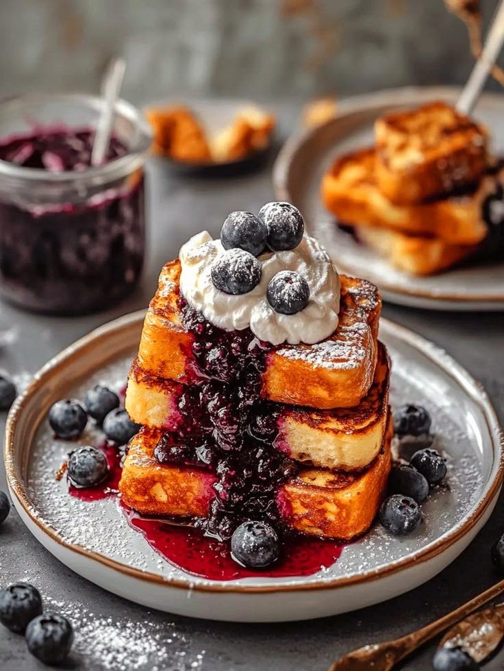 Berry French Toast at Artichoke Cafe
